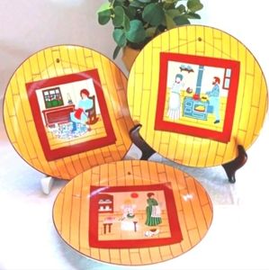 Vintage The TasteSetter #1017, Grandmother's House Collector Plates | EUC